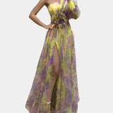 Ρομαντικό Φόρεμα με Άνοιγμα