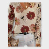 Πλεκτή Μπλούζα με Λεπτομέρειες Δαντέλας