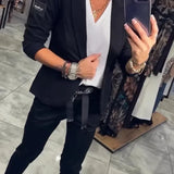 Isabelle | Προσωποποιημένο σετ με μαλακή σακάκι και χαλαρούς σορτς