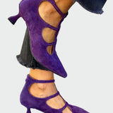 Ρετρό γόβες με χαμηλό τακούνι