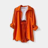 Δίχρωμο Καλοκαιρινό Σετ Τοπ και Σορτς