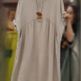 MANDIRA | Φόρεμα από βαμβάκι και λινό