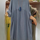 MANDIRA | Φόρεμα από βαμβάκι και λινό