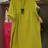 MANDIRA | Φόρεμα από βαμβάκι και λινό