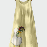 Φόρεμα Μοτίφ Πάπιας