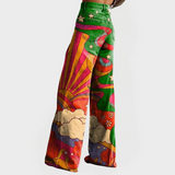 Στιλάτο Ζωντανό Τζιν με Φαρδιά Μπατζάκια