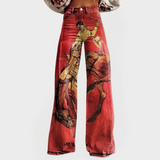 Στιλάτο Καθημερινό Τζιν με Φαρδιά Μπατζάκια