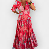 Ελαφρύ Φλοράλ Φόρεμα με Τσέπες