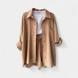 Δίχρωμο Καλοκαιρινό Σετ Τοπ και Σορτς