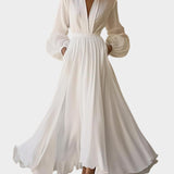 Κλασικό Λευκό Μαξι Φόρεμα