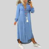 Lina™ - Φόρεμα μάξι με μακριά μανίκια