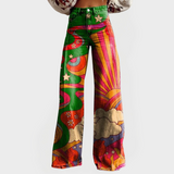 Στιλάτο Ζωντανό Τζιν με Φαρδιά Μπατζάκια