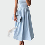 Κομψό Μίντι Φόρεμα με Τιράντες