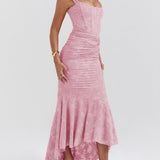 Julia | Μάξι φόρεμα σε μπλε φλοράλ Campanula