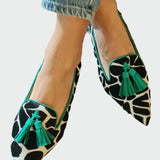 Μοκασίνι με μυτερή μύτη