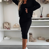 Μανον | Σετ Midi Φόρεμα & Καρντιγκάν