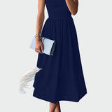 Κομψό Μίντι Φόρεμα με Τιράντες