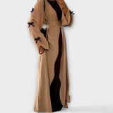 Στυλάτο Καρντιγκάν και Φόρεμα σε Συνδυασμό με Ριγέ Διακόσμηση