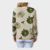 Πλεκτή Μπλούζα με Λεπτομέρειες Δαντέλας