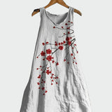 Φόρεμα με Μοτίβο Ανθισμένες Κερασιές