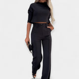 Σετ Crop Top και Παντελόνι