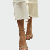 Πέδιλο με τακούνι και χιαστί λουράκια