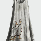 Φόρεμα με Μοτίβο Ζευγάρι Πάπιες