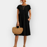 Μίντι Φόρεμα με Λιτές Γραμμές