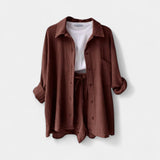 Δίχρωμο Καλοκαιρινό Σετ Τοπ και Σορτς