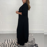 Καθημερινό Κουστούμι Δύο Τεμαχίων με Μακρύ Τοπ & Συμβατό Παντελόνι