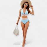 Ψηλόμεσο Μπικίνι με Ενίσχυση