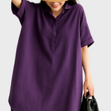 Χαλαρό Λινό Πουκαμισοφόρεμα