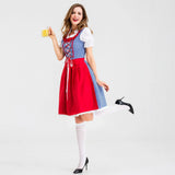 Καρό Φόρεμα Dirndl με Ποδιά | Oktoberfest