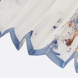 Μακρύ Φόρεμα με Φουσκωτά Μανίκια και V-Λαιμόκοψη