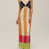 Paloma – Μαξι Αμπιτό Χρωματιστό με Ρίγες