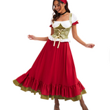 Μακριά Ροή Φούστα Dirndl Φόρεμα | Oktoberfest