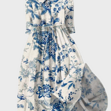 Φλοράλ Πορσελάνινο Φόρεμα