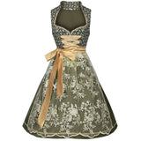 Φόρεμα Dirndl Midi Μήκους | Σατέν Μπούστο | Oktoberfest