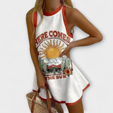 Khalira – Μίνι Φόρεμα με Μοτίβο Ήλιου