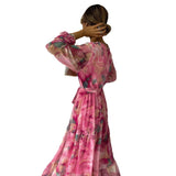 Midi Φόρεμα με Λουλούδια