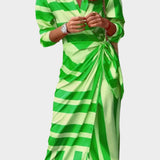 Εκτυπωμένο Φόρεμα με Ρυθμιζόμενη Μέση