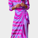 Εκτυπωμένο Φόρεμα με Ρυθμιζόμενη Μέση