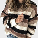 Πλεκτό Ζιβάγκο με Ριγέ Σχέδιο