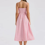 Φόρεμα με Φαρδιά και Απαλή Σατινέ Γραμμή