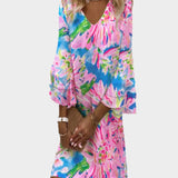 Ρετρό Φόρεμα Midi με Άνετα Μανίκια