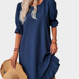 Ρετρό Φόρεμα Midi με Άνετα Μανίκια