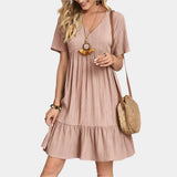 Κομψό Μίνι Φόρεμα με Ρίγες