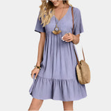 Κομψό Μίνι Φόρεμα με Ρίγες