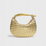 Τσάντα Gerda Bolso Woven με Χρυσή Λαβή