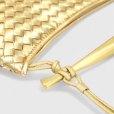 Τσάντα Gerda Bolso Woven με Χρυσή Λαβή